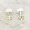 Green Opalique Sterling Silver Small Round Stud Earrings - DBJ838