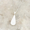 Derbyshire Blue John Pear Shape Pendant and Chain - DBJ852