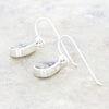 Derbyshire Blue John Sterling Silver Pear Shape Drop Earrings - DBJ857