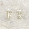 Derbyshire Blue John Sterling Silver Small Round Stud Earrings - DBJ859