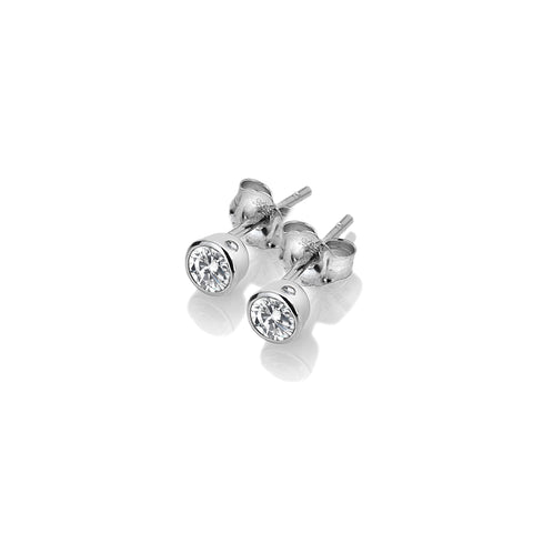 Hot Diamonds Tender White Topaz Silver Stud Earrings DE584