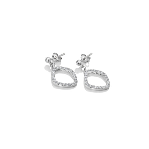 Hot Diamonds Behold Silver Drop Earrings DE654