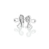 Hot Diamonds Silver Ribbon Earrings DE730
