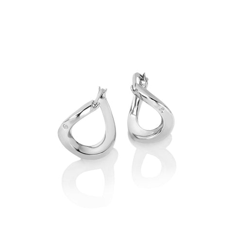 Hot Diamonds Sterling Silver Hoop Earrings DE792 - Soul Twist Earrings