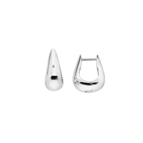Hot Diamonds Sterling Silver Hoop Earrings DE793 - Soul Huggie Earrings