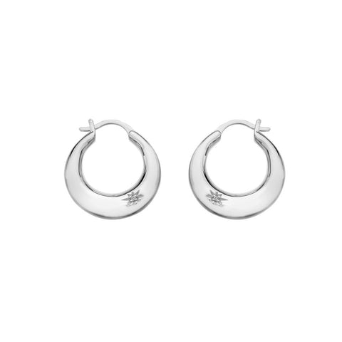 Hot Diamonds Sterling Silver Hoop Earrings DE794 - Soul Statement