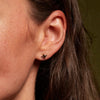 Hot Diamonds Sterling Silver Two Tone 'Kiss' Stud Earrings DE859