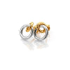 Hot Diamonds Sterling Silver Two Tone Eternal Circles Stud Earrings DE904