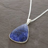 Sodalite Sterling Silver Teardrop Shape Pendant & Chain