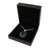 Moss Agate Sterling Silver Oval Pendant and Chain