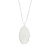 Moonstone Sterling Silver Oval Pendant and Chain