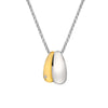 Hot Diamonds Sterling Silver Droplet Two Tone Pendant and Chain DP1095