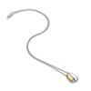 Hot Diamonds Sterling Silver Droplet Two Tone Pendant and Chain DP1095