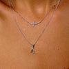 Hot Diamonds Sterling Silver 'Kiss' Cross Pendant and Chain DP1116