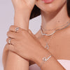 Hot Diamonds Orbit White Topaz Necklace DP929
