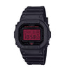 Casio G Shock Black and Red Display Watch DW-5600BBR-1ER