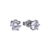 Diamonfire Sterling Silver 2ct Cubic Zirconia Stud Earrings E5581