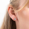 Diamonfire Sterling Silver 2ct Cubic Zirconia Stud Earrings E5581