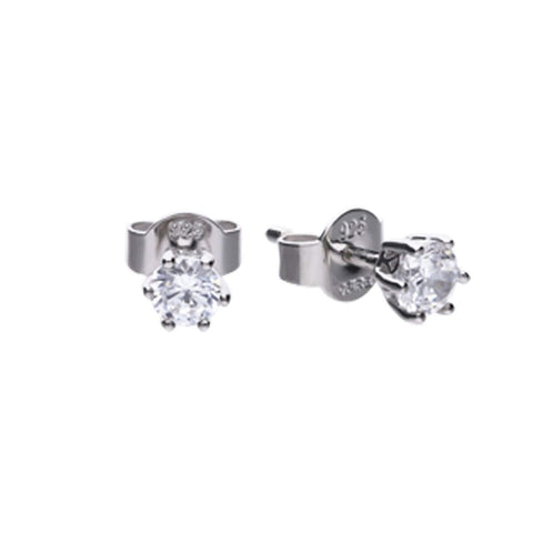 Diamonfire Sterling Silver 0.50ct Cubic Zirconia Stud Earrings E5583