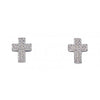 Fiorelli Silver Cross Stud Earrings E5650C