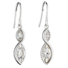 Fiorelli Silver Crystal Drop Earrings E5802C