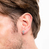 Fred Bennett Stainless Steel Cross Stud Earrings E6565