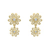 Laura Ashley Thorncliffe Daisy Sterling Silver Gold Plated Drop Earrings E6606C