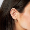 Laura Ashley Marlbrook Leaf Sterling Silver Gold Plated Drop Earrings E6607
