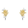 Laura Ashley Heritage Daffodil Sterling Silver Stud Earrings E6608