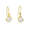 Laura Ashley Ickleford Tulips Sterling Silver Gold Plated Freshwater Pearl Drop Earrings E6614W