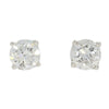 18ct White Gold 1.01ct Solitaire Diamond Stud Earrings