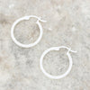 Sterling Silver Small Hoop Ladies Earrings