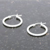 Sterling Silver Small Hoop Ladies Earrings