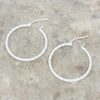 Sterling Silver Medium Hoop Ladies Earrings