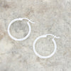 Sterling Silver Small Hoop Ladies Earrings
