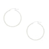 Sterling Silver Medium Hoop Ladies Earrings