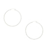Sterling Silver Large Hoop Ladies Earrings