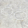 Sterling Silver Large Hoop Ladies Earrings