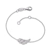 Angel Whisperer Sterling Silver CZ Wing Bracelet ERB-LILWING-ZI