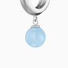 Angel Whisperer Pale Blue Agate Hoop Earrings ERE-BA-CR