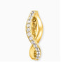 Angel Whisperer Paradise Gold Tone Hoop Earrings ERE-Paradise-ZI-G-CR
