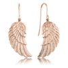 Angel Whisperer Rose Angel Wing Drop Earrings ERE-WING-R