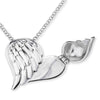 Angel Whisperer Silver Heart Wing Necklace ERN-WITHLOVE-02-ZI