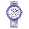 Flik Flak Chasing Clouds Purple Kids Watch FBNP220