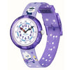 Flik Flak Chasing Clouds Purple Kids Watch FBNP220
