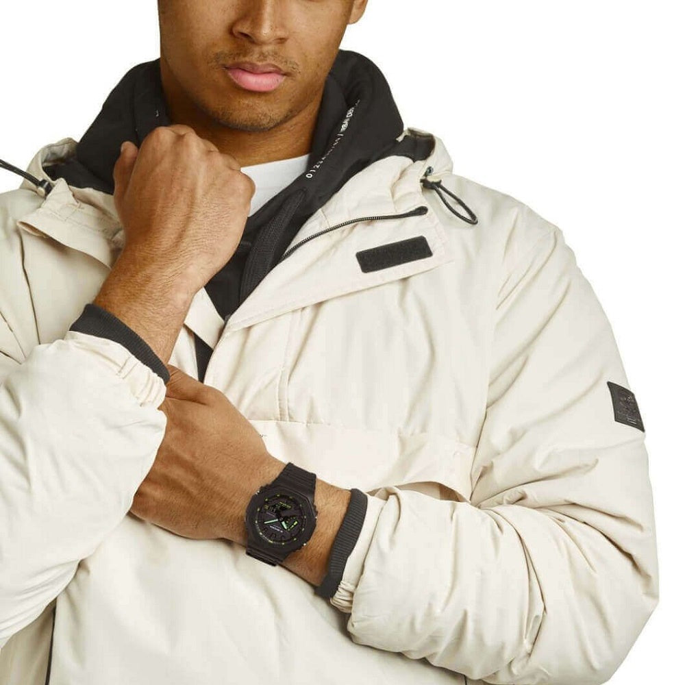 Casio G Shock 2100 Utility Black Series Carbon Guard Watch GA-2100