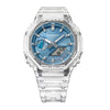 Casio G Shock Watch Carbon Core Guard Blue Metallic Dial GA-2100BM-7A2ER