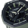 Casio G Shock Carbon Core Guard Khaki Green Resin Strap Watch GA-2110SU-3AER