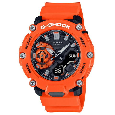 Casio G Shock Carbon Core Guard Mens Watch Orange GA-2200M-4AER