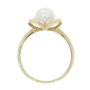 9ct Yellow Gold White Freshwater Pearl Dress Ring